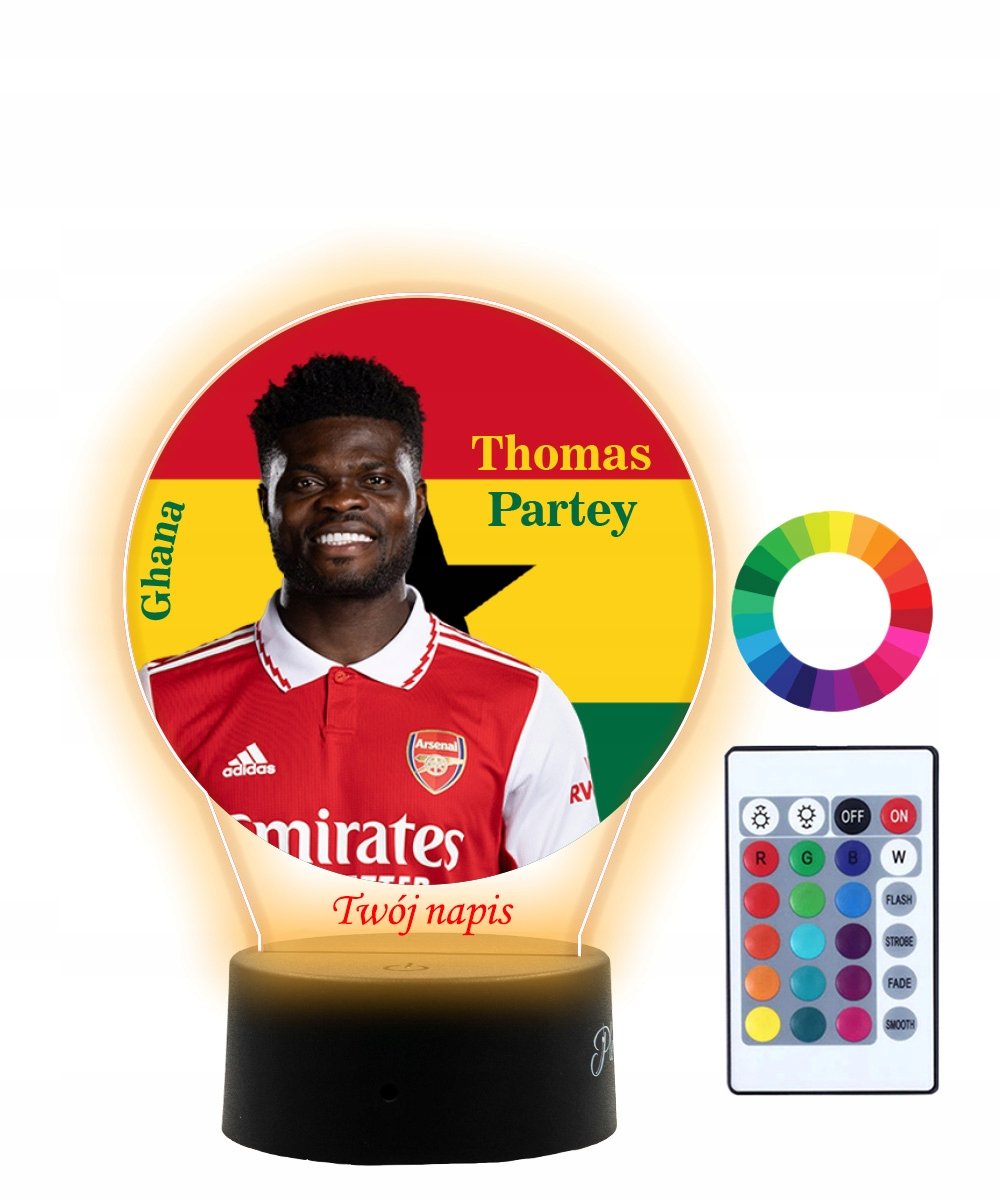 Lampka Nocna 3D LED Mundial Ghana