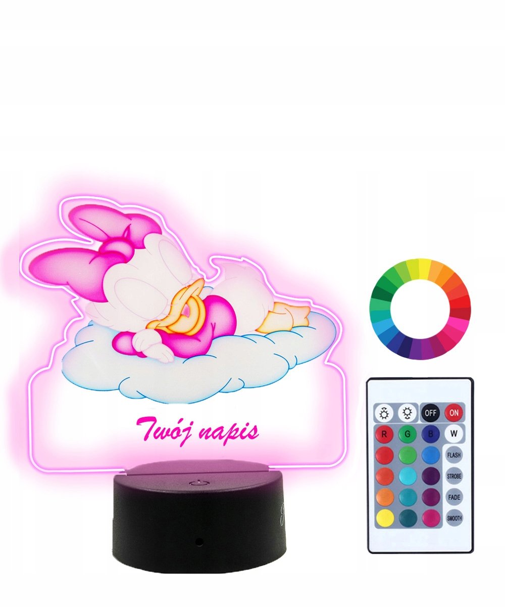 Lampka Nocna 3D LED Daisy Prezent