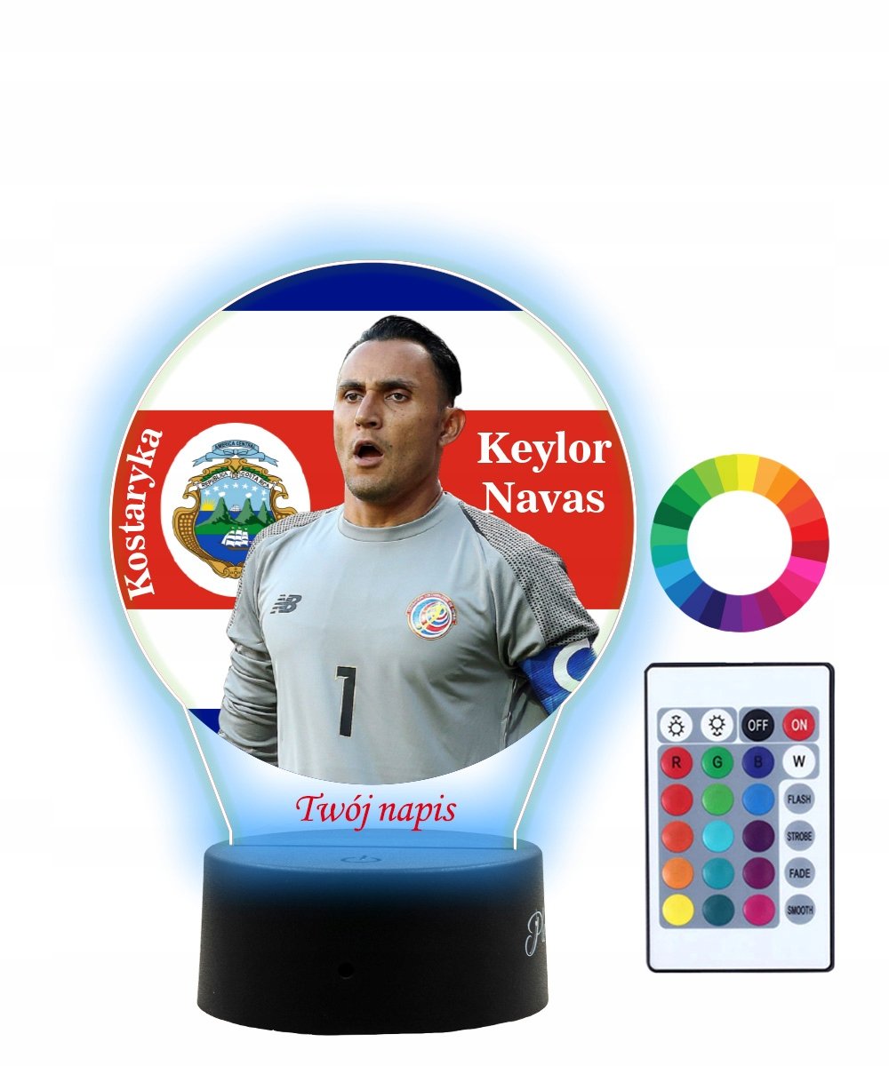 Lampka Nocna 3D LED Mundial Kostaryka