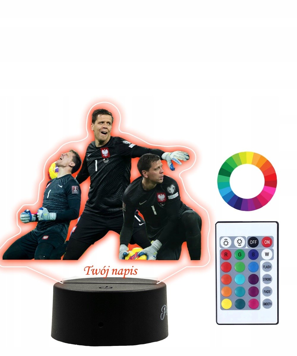 Lampka Nocna 3D LED Mundial Szczęsny