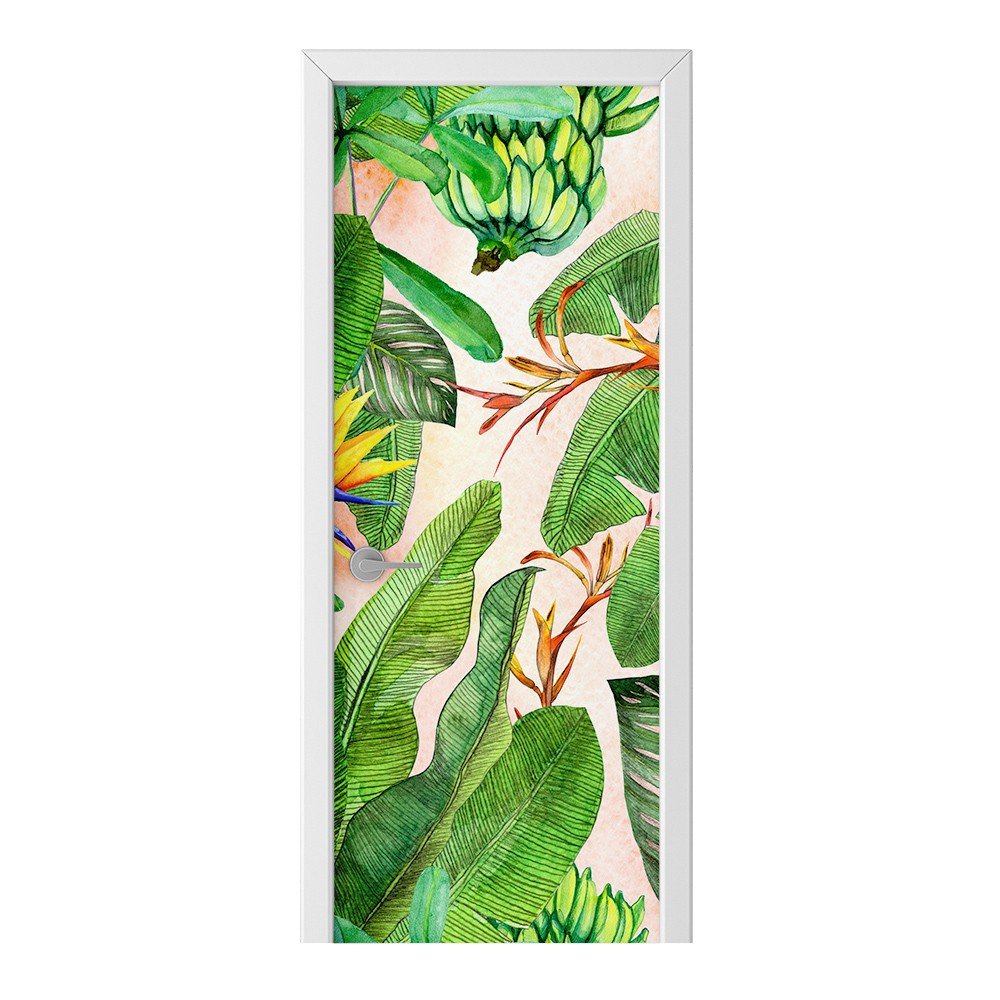 Naklejka na drzwi HOMEPRINT Drzewo bananowe 95x205 cm