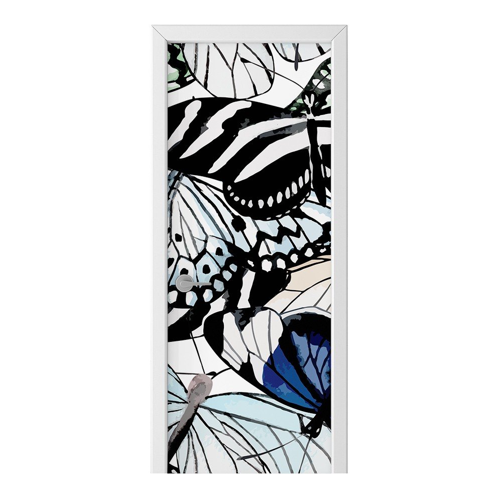 Naklejka na drzwi HOMEPRINT Skrzydła motyli 75x205 cm