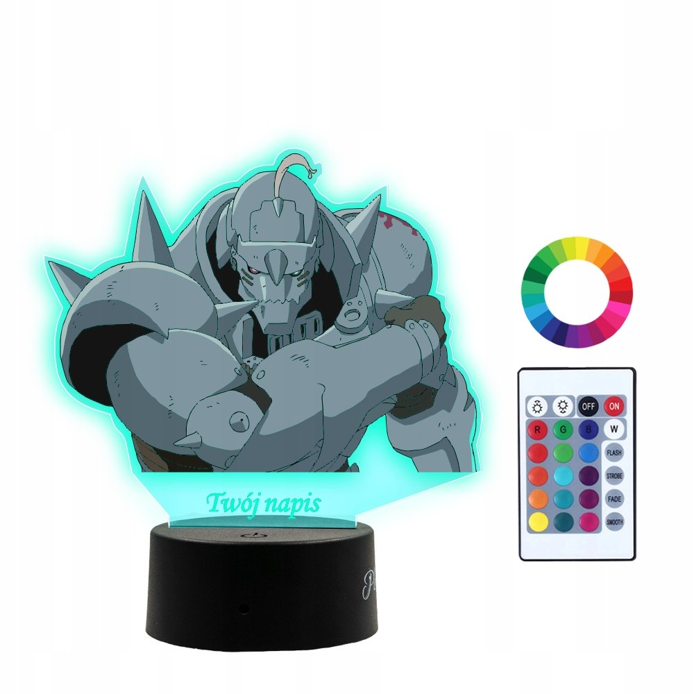 Lampka Nocna  3D LED Alphonse Elric