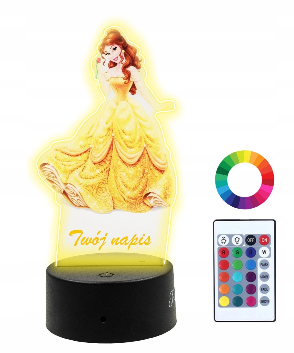 Lampka Nocna 3D LED Bella