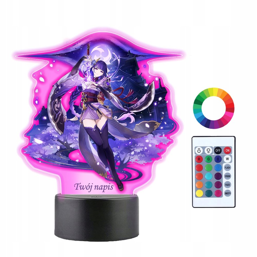 Lampka Nocna3D LED Genshin Impact