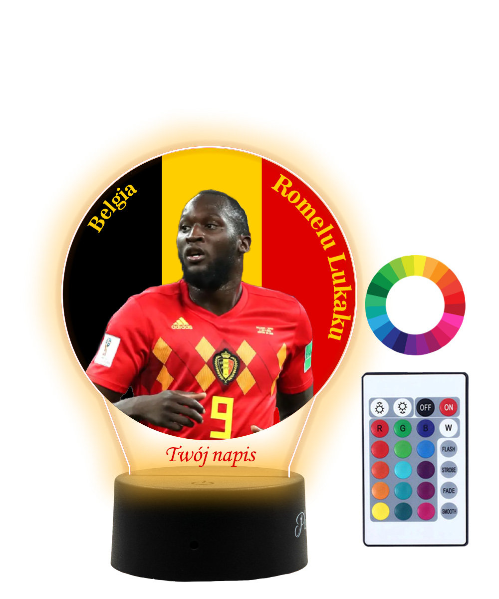 Lampka Nocna 3D LED Mundial Belgia