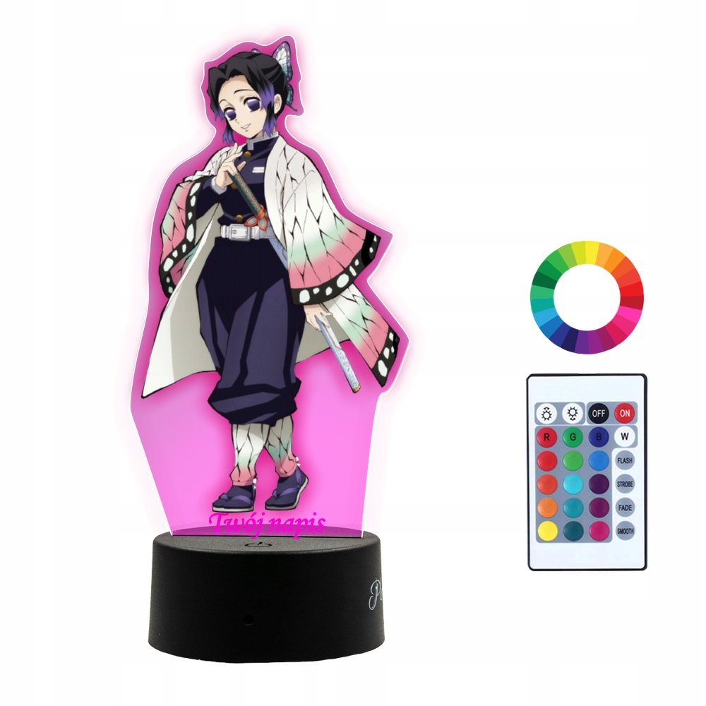 Lampka Nocna 3D LED Shinobu Kocho