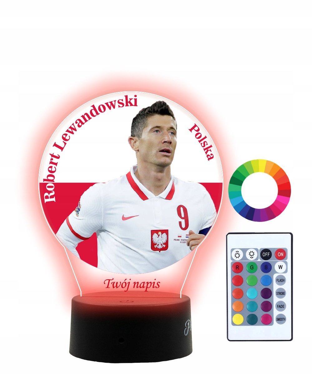 Lampka Nocna 3D LED Mundial Polska