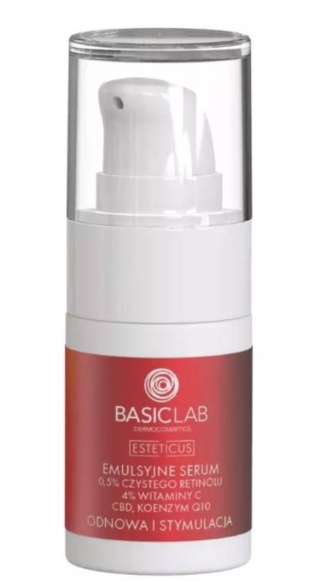 BasicLab Esteticus 0,5% Retinol 4% Wit. C - Emulsyjne serum 20ml