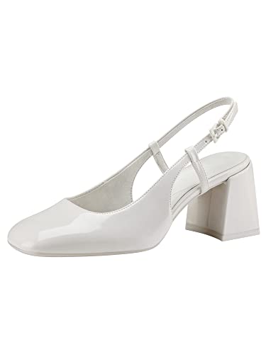 Tamaris Damskie czółenka typu sling-1-29601-20, biały (Patent), 41 EU