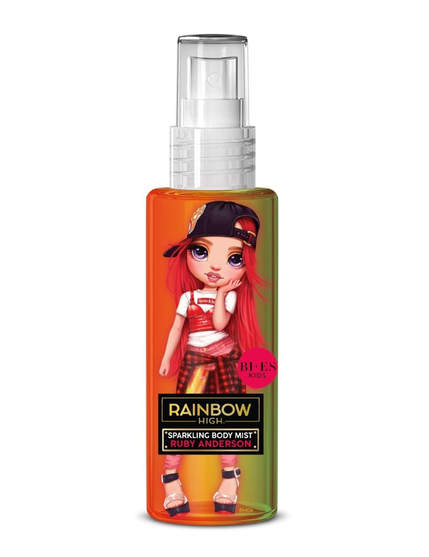 Bi-es Kids Mgiełka rozświetlająca do ciała dla dzieci Rainbow High - Ruby Anderson 240ml