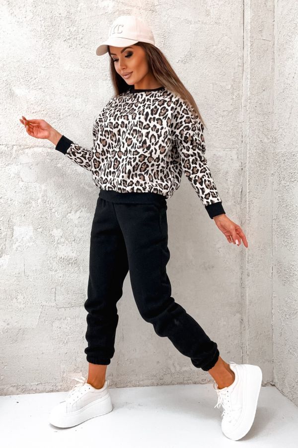 Bluza w panterkę sh2 - SHOPAHOLIC`S DREAM