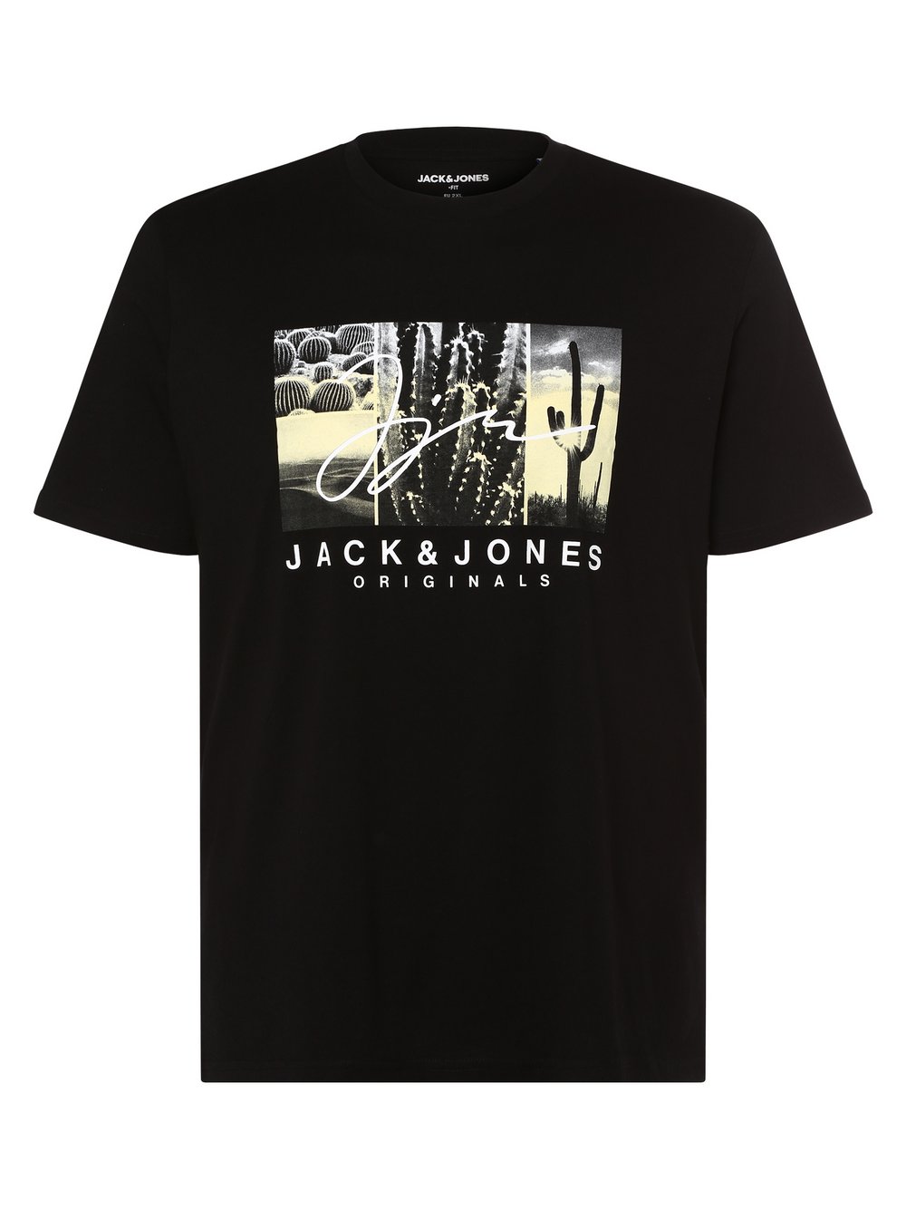 Jack & Jones - T-shirt męski  JORSplash  duże rozmiary, czarny