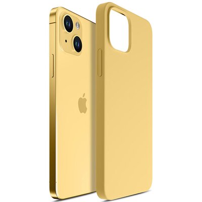 3mk Hardy Silicone MagCase do iPhone 15 Plus Yellow