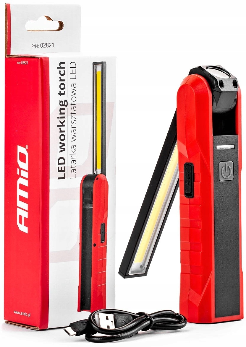 Lampa Latarka Warsztatowa Inspekcyjna Aku Led Cob