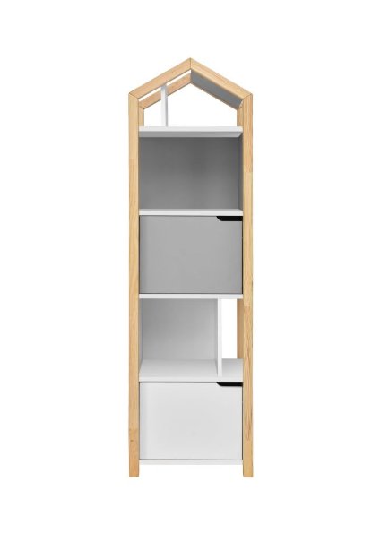 Regał dziecięcy z szarymi półkami Bellamy Tatam Joey, wys. 160 cm