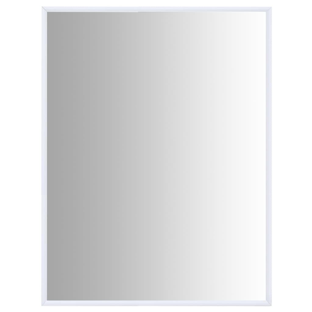 vidaXL Lumarko Lustro w białej ramie, 80x60 cm 322722