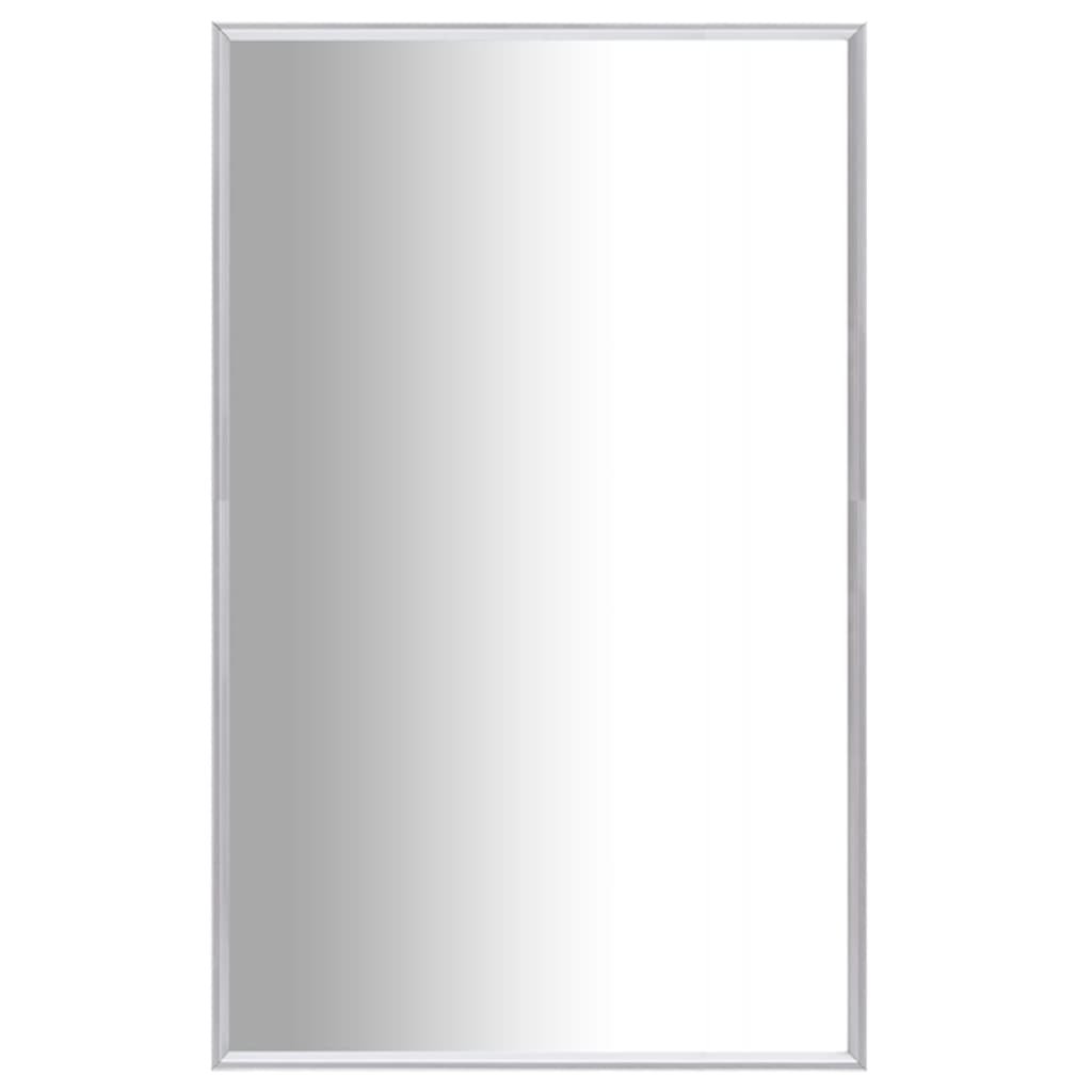 vidaXL Lumarko Lustro w srebrnej ramie, 70x50 cm 322734