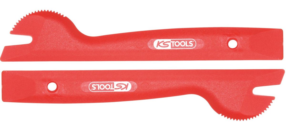 KS TOOLS Zestaw szpachelek do usuwania odwazników naklejanych, 2-szt