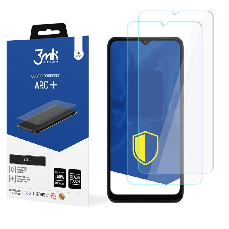 2x Folia na zaokrąglony ekran do do Samsung Galaxy A03 - 3mk ARC+