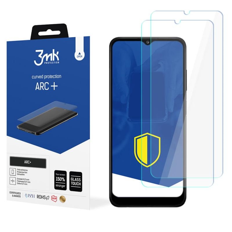 2x Folia na zaokrąglony ekran do do Samsung Galaxy A03 Core - 3mk ARC+
