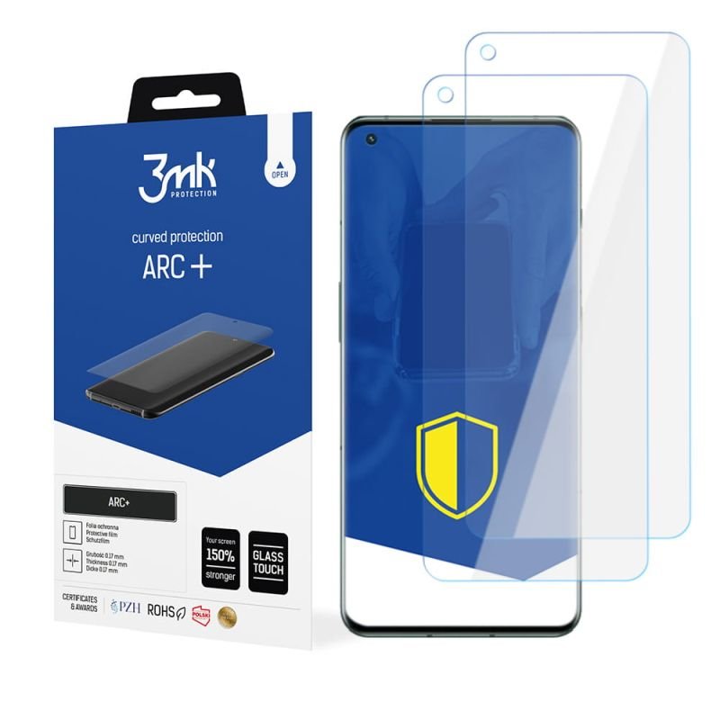2x Folia na zaokrąglony ekran do do OnePlus 10 Pro 5G - 3mk ARC+