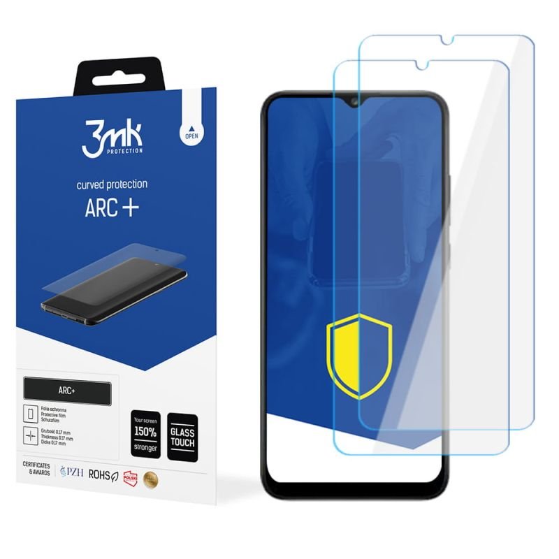 2x Folia na zaokrąglony ekran do do Samsung Galaxy A03s 4G - 3mk ARC+
