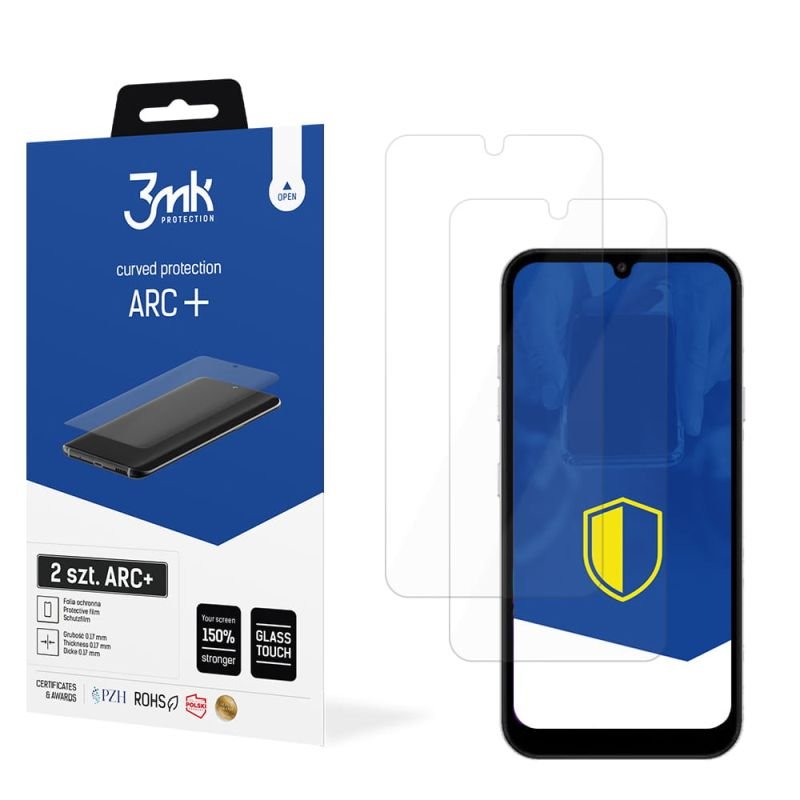 2x Folia na zaokrąglony ekran do do LG V30 - 3mk ARC+