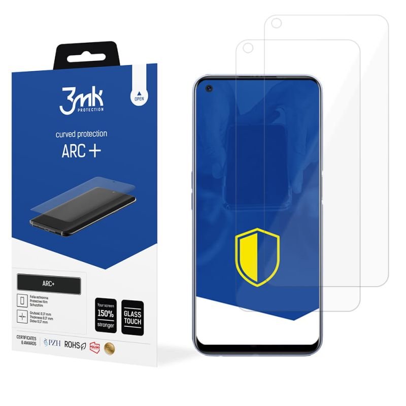 2x Folia na zaokrąglony ekran do do Realme Narzo 30 Pro 5G - 3mk ARC+