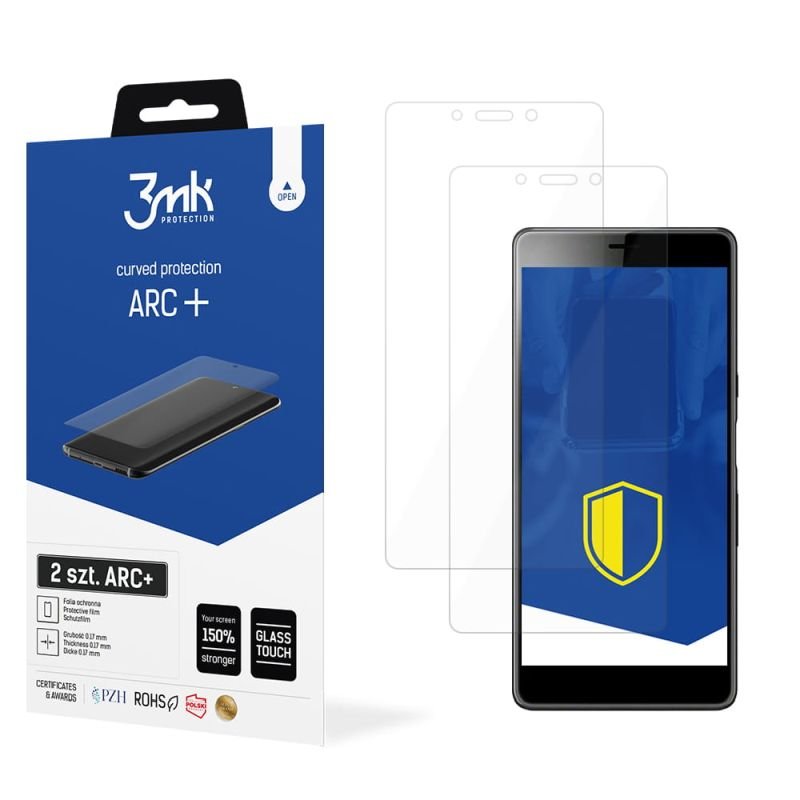 2x Folia na zaokrąglony ekran do do Sony Xperia L3 - 3mk ARC+