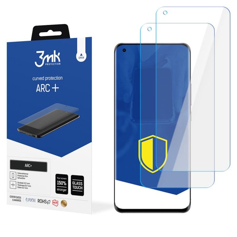 2x Folia na zaokrąglony ekran do do Xiaomi Mi 11 Ultra 5G - 3mk ARC+