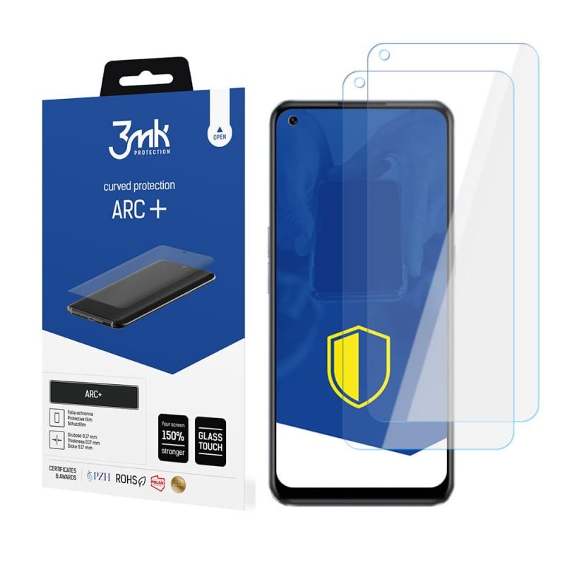 2x Folia na zaokrąglony ekran do do Realme Narzo 50 Pro 5G - 3mk ARC+