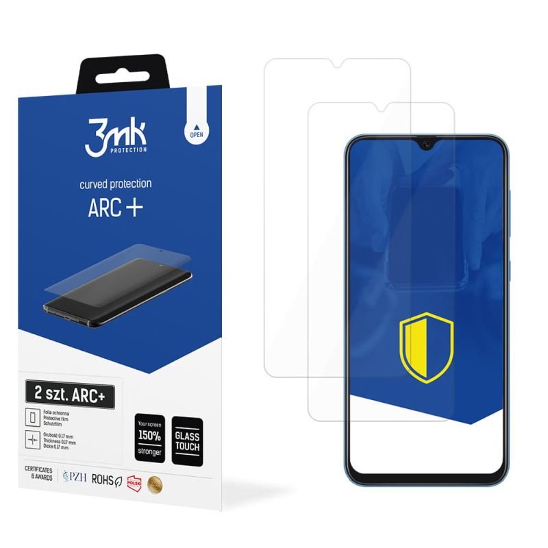 2x Folia na zaokrąglony ekran do do Samsung Galaxy A30s - 3mk ARC+