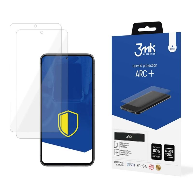 2x Folia na zaokrąglony ekran do do Samsung Galaxy S23 5G - 3mk ARC+