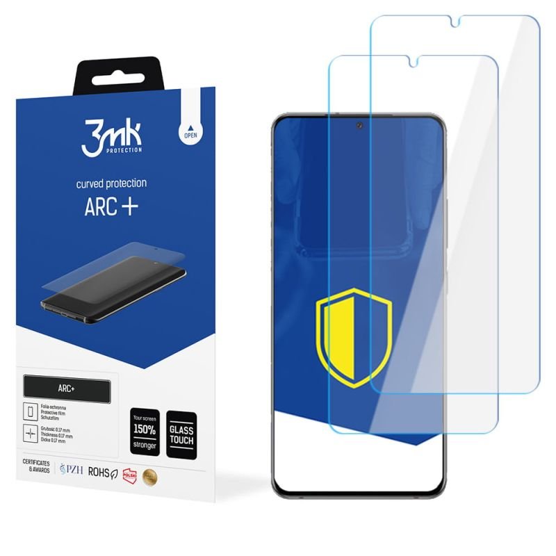 2x Folia na zaokrąglony ekran do do Samsung Galaxy A82 5G - 3mk ARC+