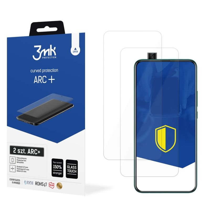 2x Folia na zaokrąglony ekran do do Huawei P smart Z - 3mk ARC+