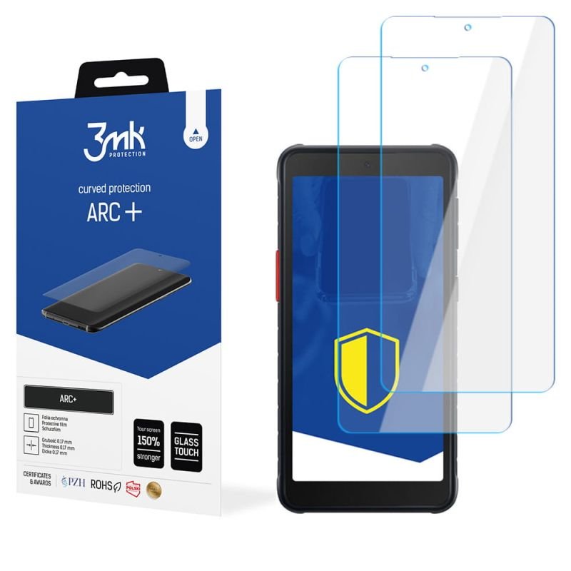 2x Folia na zaokrąglony ekran do do Samsung Galaxy Xcover 5 - 3mk ARC+