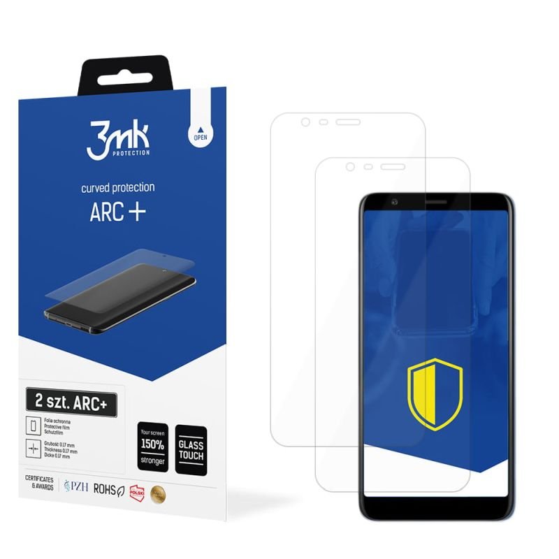 2x Folia na zaokrąglony ekran do do Meizu M8C - 3mk ARC+
