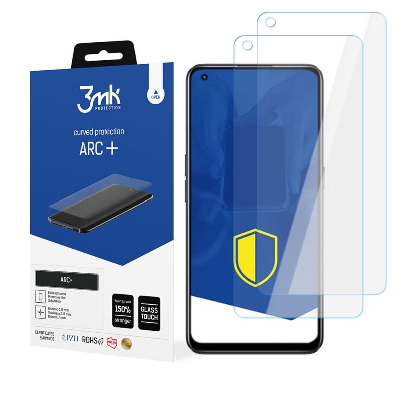 2x Folia na zaokrąglony ekran do do Realme 9 Pro - 3mk ARC+