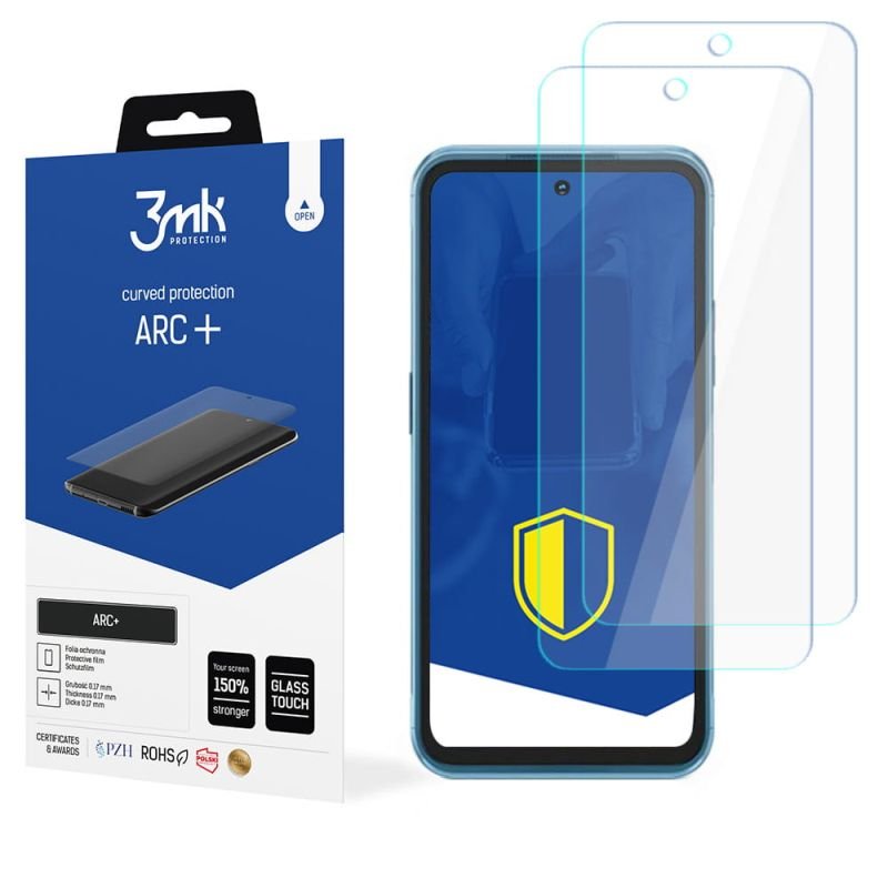 2x Folia na zaokrąglony ekran do do Nokia XR20 - 3mk ARC+