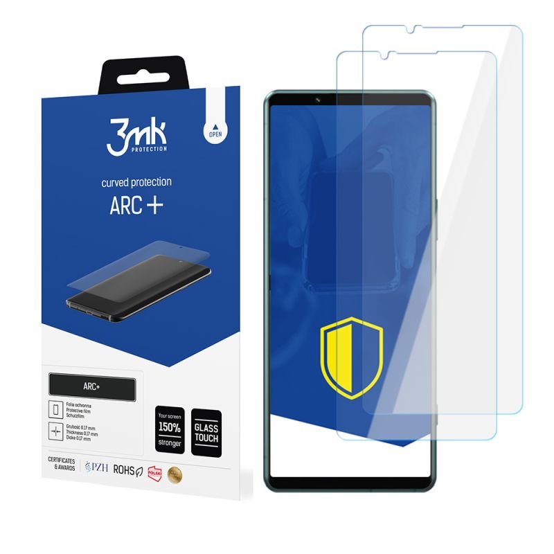 2x Folia na zaokrąglony ekran do do Sony Xperia 5 IV - 3mk ARC+