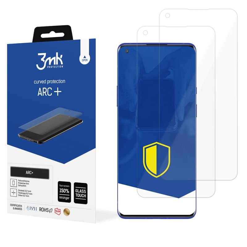 2x Folia na zaokrąglony ekran do do OnePlus 9 Pro - 3mk ARC+