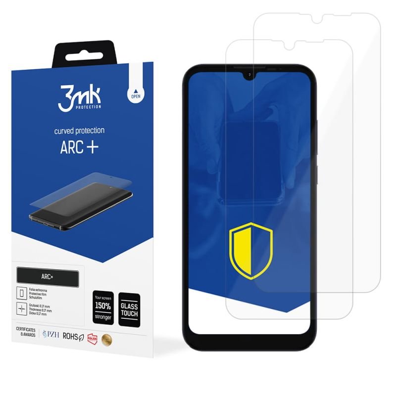 2x Folia na zaokrąglony ekran do do Motorola Moto E6i - 3mk ARC+