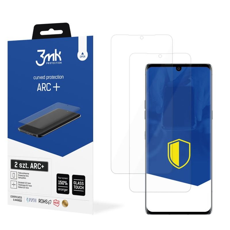 2x Folia na zaokrąglony ekran do do Lenovo K12 Pro - 3mk ARC+