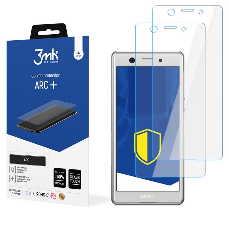 2x Folia na zaokrąglony ekran do do Sony Xperia Ace - 3mk ARC+