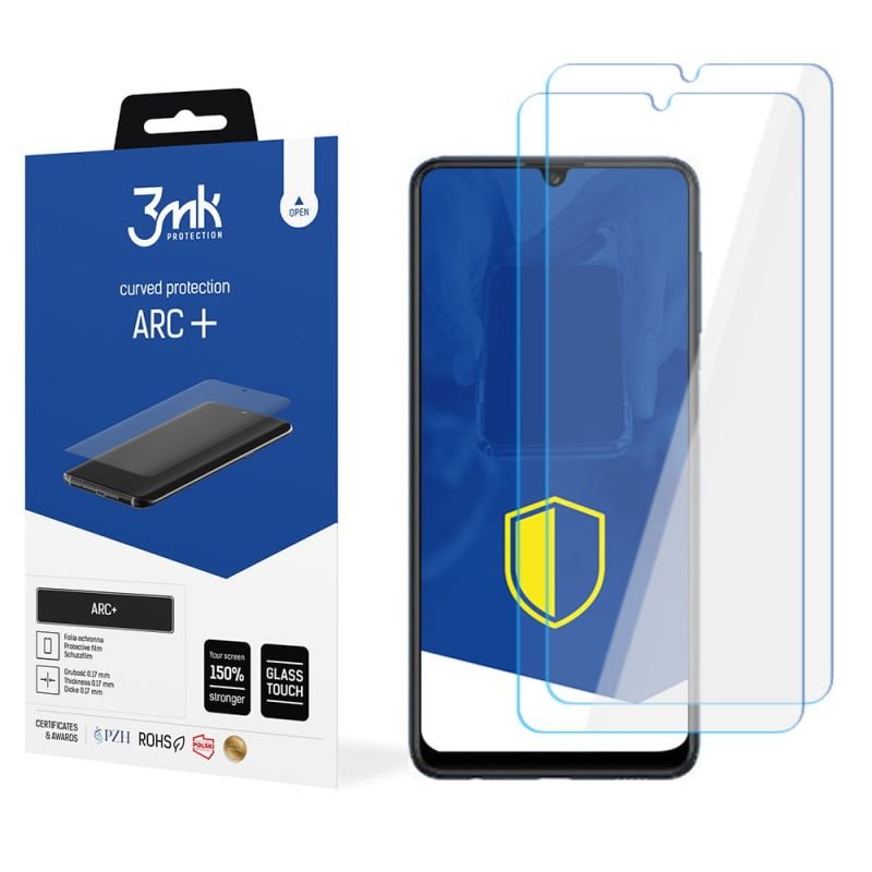 2x Folia na zaokrąglony ekran do do Samsung Galaxy M32 - 3mk ARC+