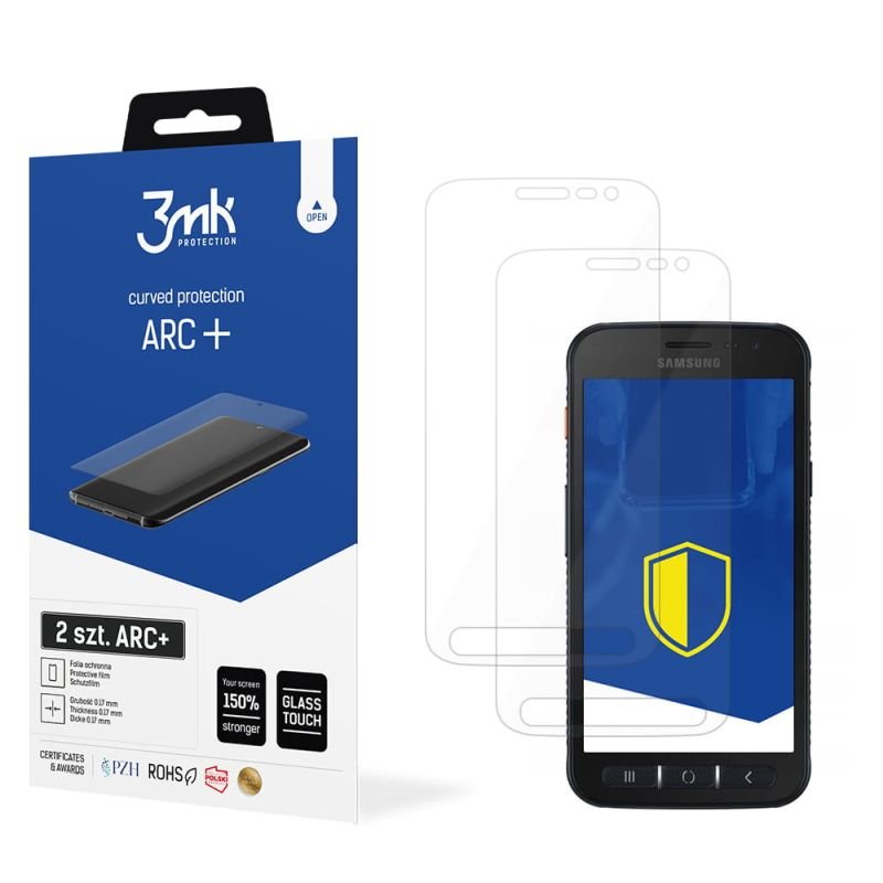 2x Folia na zaokrąglony ekran do do Samsung Galaxy Xcover 4s - 3mk ARC+