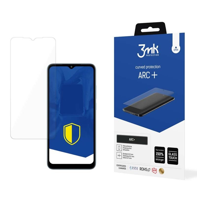 2x Folia na zaokrąglony ekran do do Redmi A2/A2+ - 3mk ARC+