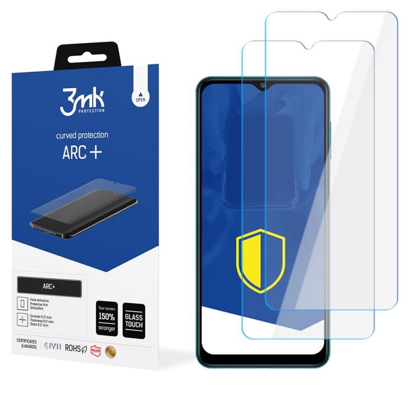2x Folia na zaokrąglony ekran do do Samsung Galaxy F12 - 3mk ARC+