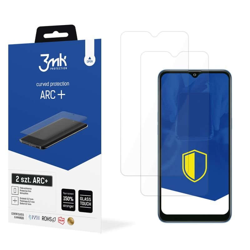 2x Folia na zaokrąglony ekran do do Samsung Galaxy M01s - 3mk ARC+